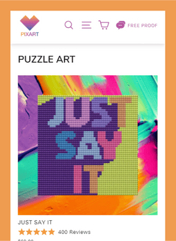 Image Customization Bricked Mosaic Photo Shopify Development